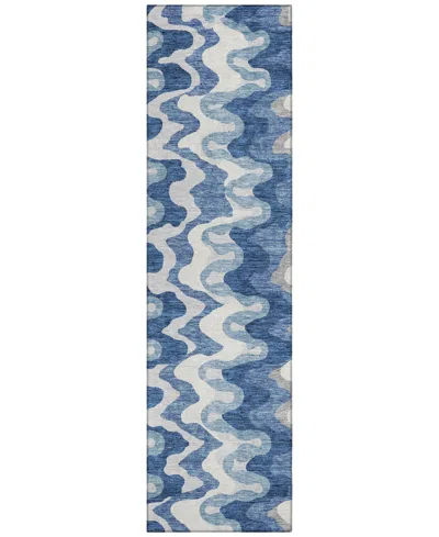 Addison Chantille Acn750 2'3"x7'6" Runner Area Rug In Blue