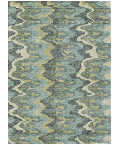 Addison Chantille Machine Washable Acn750 5'x7'6" Area Rug In Sage