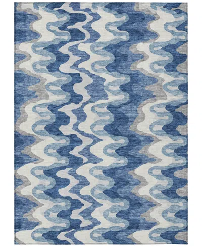 Addison Chantille Machine Washable Acn750 8'x10' Area Rug In Blue