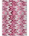 Addison Chantille Machine Washable Acn750 8'x10' Area Rug In Rose