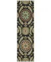Addison Chantille Acn751 2'3"x7'6" Runner Area Rug In Black