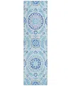 Addison Chantille Acn751 2'3"x7'6" Runner Area Rug In Mist