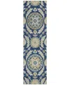 Addison Chantille Acn751 2'3"x7'6" Runner Area Rug In Navy