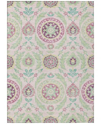 Addison Chantille Acn751 2'6"x3'10" Area Rug In Pink