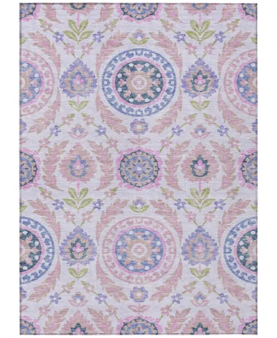 Addison Chantille Acn751 5'x7'6" Area Rug In Rose