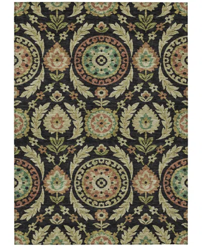 Addison Chantille Machine Washable Acn751 8'x10' Area Rug In Black