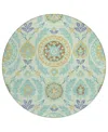 Addison Chantille Acn751 8'x8' Round Area Rug In Mint