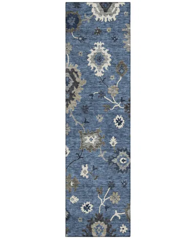 Addison Chantille Acn753 2'3"x7'6" Runner Area Rug In Blue
