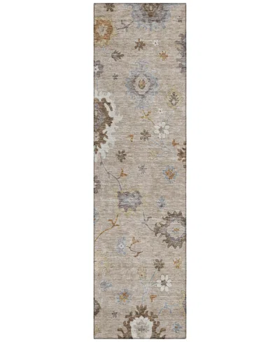 Addison Chantille Acn753 2'3"x7'6" Runner Area Rug In Taupe