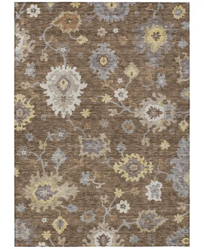 Addison Chantille Acn753 2'6"x3'10" Area Rug In Chocolate