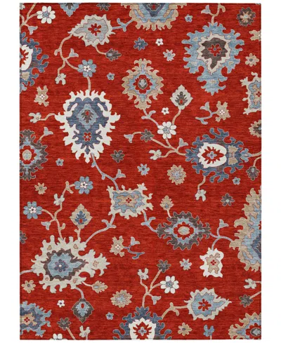 Addison Chantille Acn753 5'x7'6" Area Rug In Red