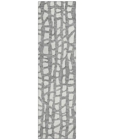 Addison Chantille Acn754 2'3"x7'6" Runner Area Rug In Gray