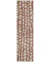 Addison Chantille Acn754 2'3"x7'6" Runner Area Rug In Paprika