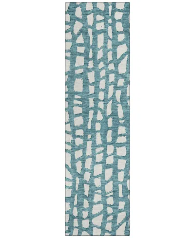 Addison Chantille Acn754 2'3"x7'6" Runner Area Rug In Teal