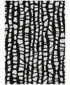 Addison Chantille Machine Washable Acn754 2'6"x3'10" Area Rug In Black