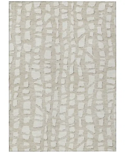 Addison Chantille Machine Washable Acn754 3'x5' Area Rug In Beige