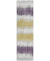Addison Chantille Acn755 2'3"x7'6" Runner Area Rug In Silver