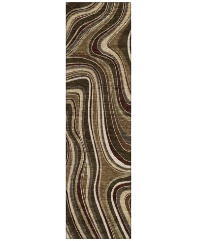 Addison Chantille Acn756 2'3"x7'6" Runner Area Rug In Cocoa