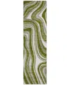 Addison Chantille Acn756 2'3"x7'6" Runner Area Rug In Olive
