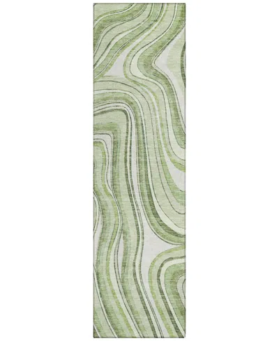 Addison Chantille Acn756 2'3"x7'6" Runner Area Rug In Sage