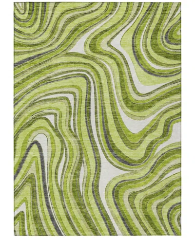 Addison Chantille Acn756 3'x5' Area Rug In Lime