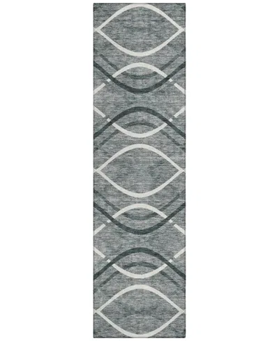 Addison Chantille Acn757 2'3"x7'6" Runner Area Rug In Gray