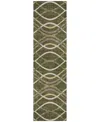 Addison Chantille Acn757 2'3"x7'6" Runner Area Rug In Olive