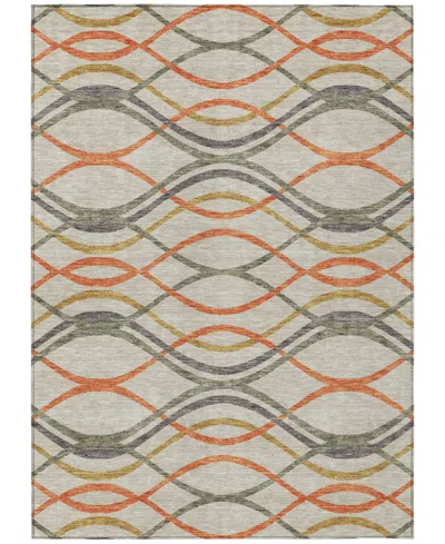 Addison Chantille Acn757 2'6"x3'10" Area Rug In Orange