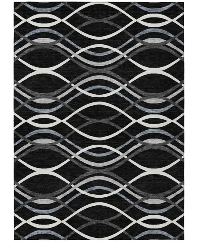 Addison Chantille Machine Washable Acn757 3'x5' Area Rug In Black