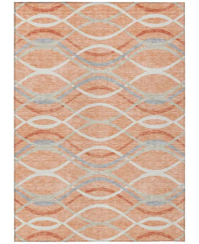 Addison Chantille Machine Washable Acn757 3'x5' Area Rug In Peach