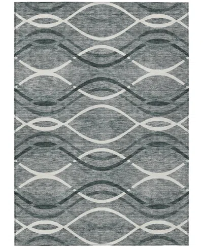 Addison Chantille Machine Washable Acn757 8'x10' Area Rug In Gray