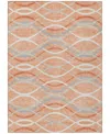 Addison Chantille Machine Washable Acn757 8'x10' Area Rug In Peach