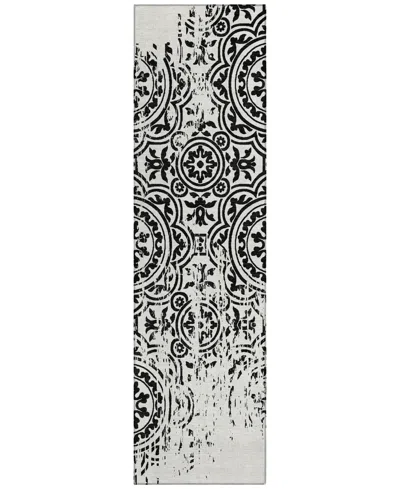 Addison Chantille Acn758 2'3"x7'6" Runner Area Rug In Black