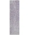 Addison Chantille Acn758 2'3"x7'6" Runner Area Rug In Lavender