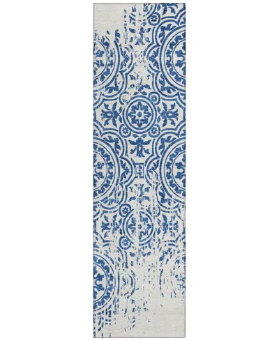 Addison Chantille Acn758 2'3"x7'6" Runner Area Rug In Navy