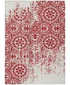 Addison Chantille Machine Washable Acn758 9'x12' Area Rug In Red