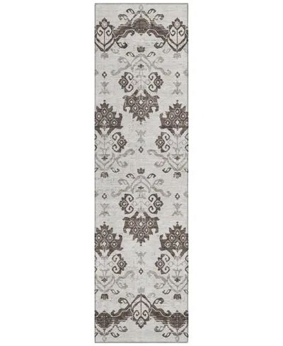Addison Chantille Acn759 2'3"x7'6" Runner Area Rug In Chocolate