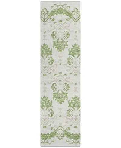 Addison Chantille Acn759 2'3"x7'6" Runner Area Rug In Green
