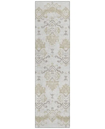 Addison Chantille Acn759 2'3"x7'6" Runner Area Rug In Ivory
