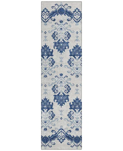 Addison Chantille Acn759 2'3"x7'6" Runner Area Rug In Navy