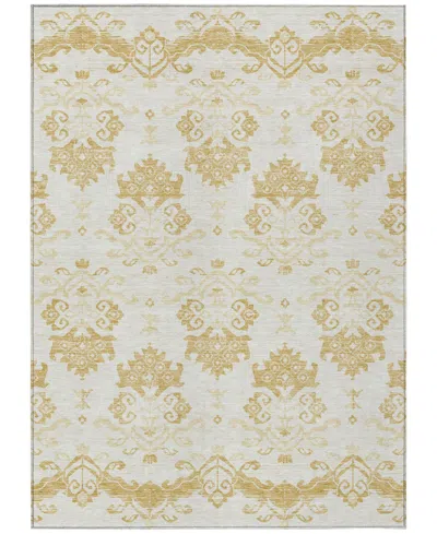 Addison Chantille Acn759 5'x7'6" Area Rug In Gold