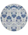 Addison Chantille Acn759 8'x8' Round Area Rug In Navy