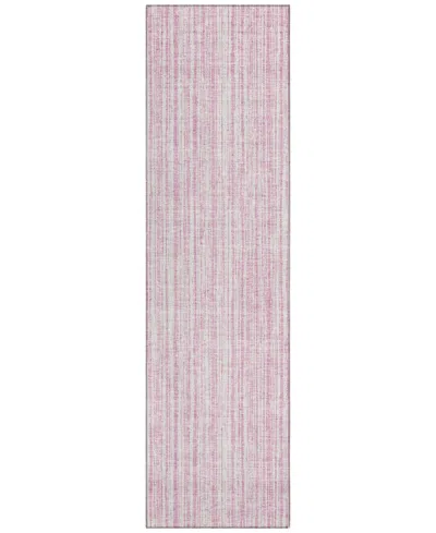 Addison Chantille Acn760 2'3"x7'6" Runner Area Rug In Pink