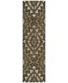 Addison Chantille Acn761 2'3"x7'6" Runner Area Rug In Cocoa