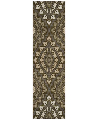 Addison Chantille Acn761 2'3"x7'6" Runner Area Rug In Cocoa
