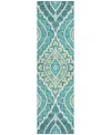 Addison Chantille Acn761 2'3"x7'6" Runner Area Rug In Teal