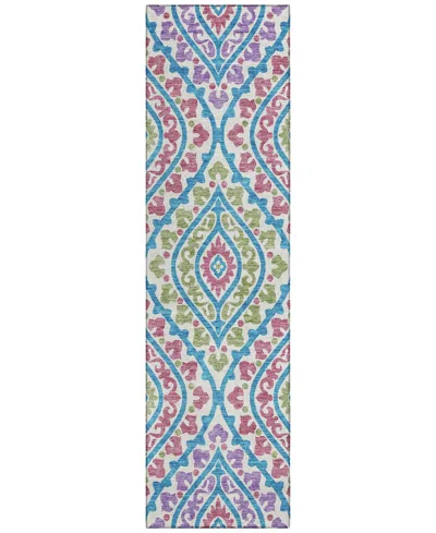 Addison Chantille Acn761 2'3"x7'6" Runner Area Rug In White