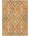 Addison Chantille Acn761 5'x7'6" Area Rug In Orange
