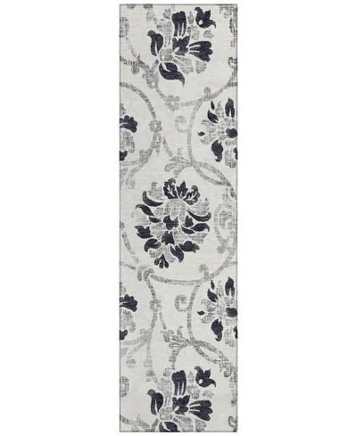 Addison Chantille Acn762 2'3"x7'6" Runner Area Rug In Black