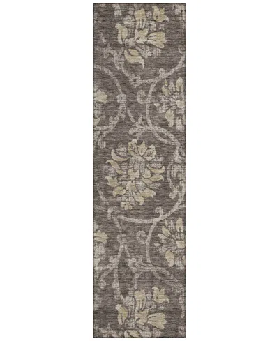 Addison Chantille Acn762 2'3"x7'6" Runner Area Rug In Brown